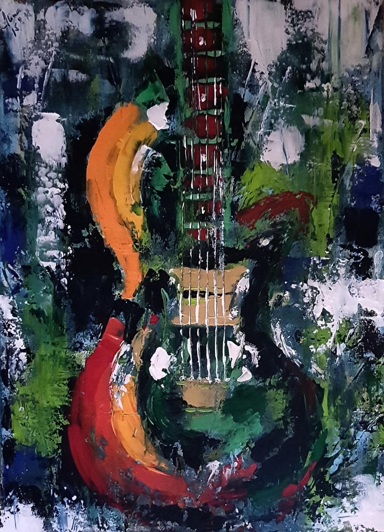 ArteDiAlina.com painting: Music and colors